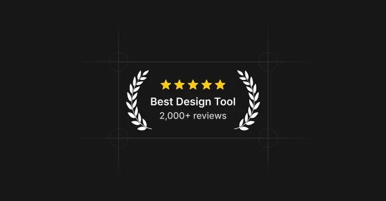 Rating badge and stars